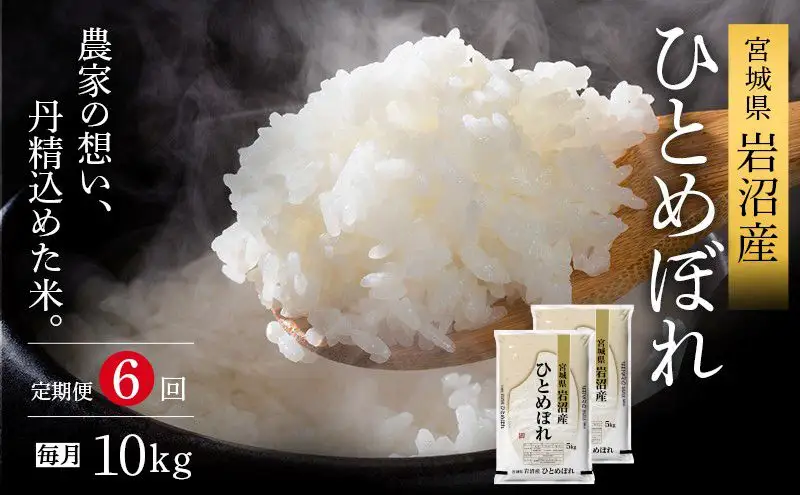 【令和8年産 】 食味鑑定士厳選 新米 ひとめぼれ 10kg 6か月 定期便 コメ