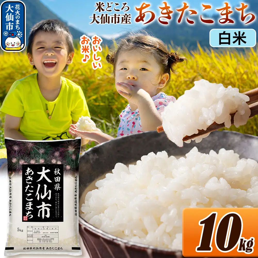 米 あきたこまち【白米】米どころ秋田県大仙市産 令和7年産 精米 10kg（5kg×2袋）