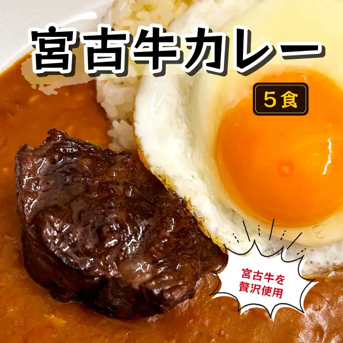 【宮古牛を贅沢使用】宮古牛カレー（5食）(GE007)