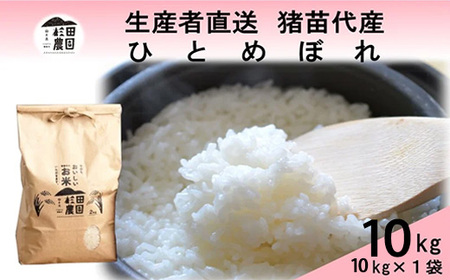 【令和7年度産】 米 ひとめぼれ 10kg(10kg×1袋) 白米 精米 ※沖縄・離島への配送不可