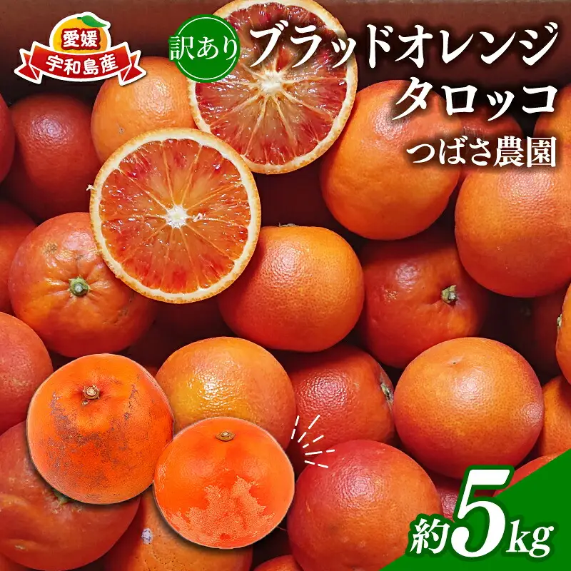 訳あり ブラッドオレンジ タロッコ 5kg つばさ農園 オレンジ B010-048015