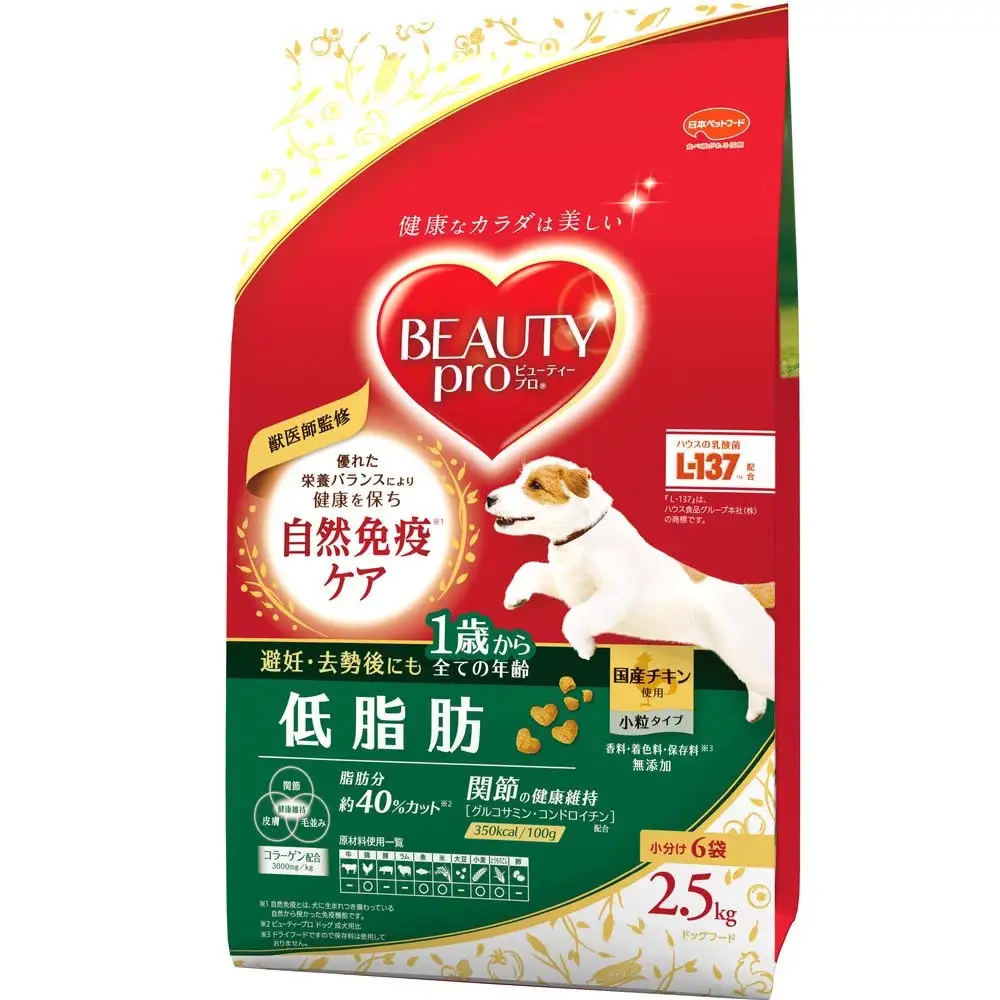 ドッグフード ビューティープロ 低脂肪 1歳から ドッグフード【2.5kg×4】