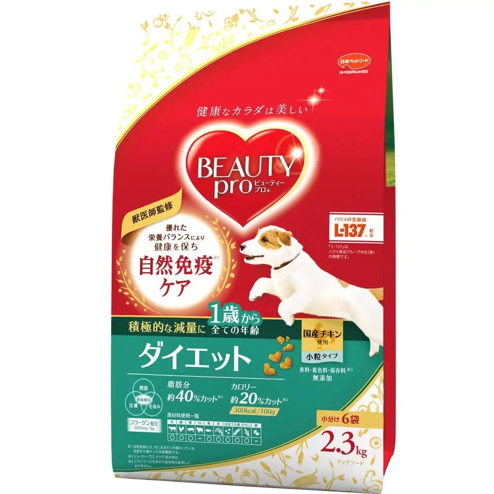 ビューティープロ ドッグ ダイエット 1歳から 2.3kg ｘ4(ケース単位) ドッグフード