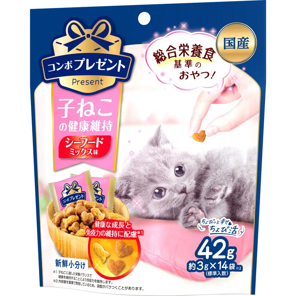 コンボ プレゼント キャット おやつ 子ねこの健康維持 42g ｘ30(ケース単位) キャットフード