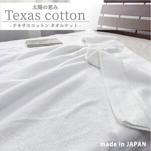 タオルケット シングル ホワイト テキサス タオルケット