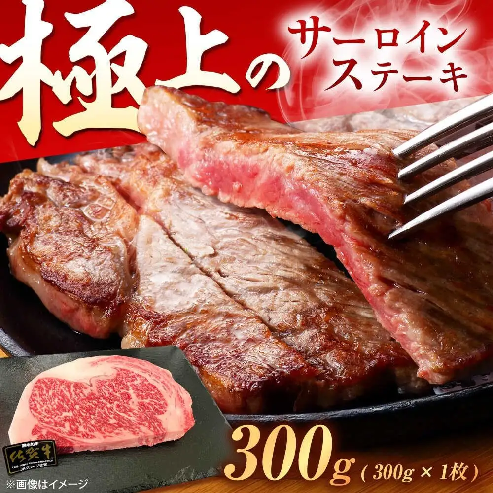 佐賀牛 サーロインステーキ 300g/MKミート武雄 [UEM016] ステーキ