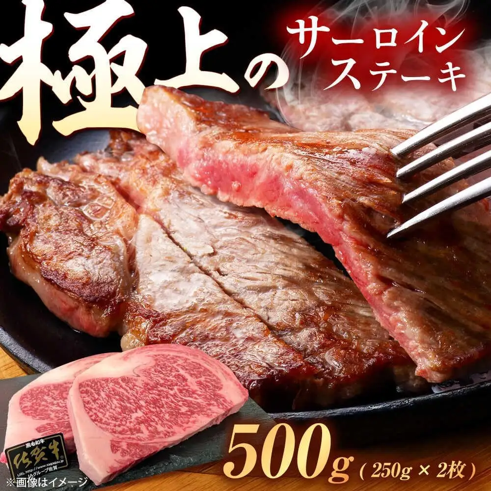 佐賀牛 サーロインステーキ 500g /MKミート武雄 [UEM020] ステーキ