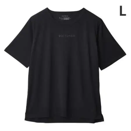 ドクターエア リカバリーTシャツ L　ブラック　ふるさと納税　摂津市【1635848】