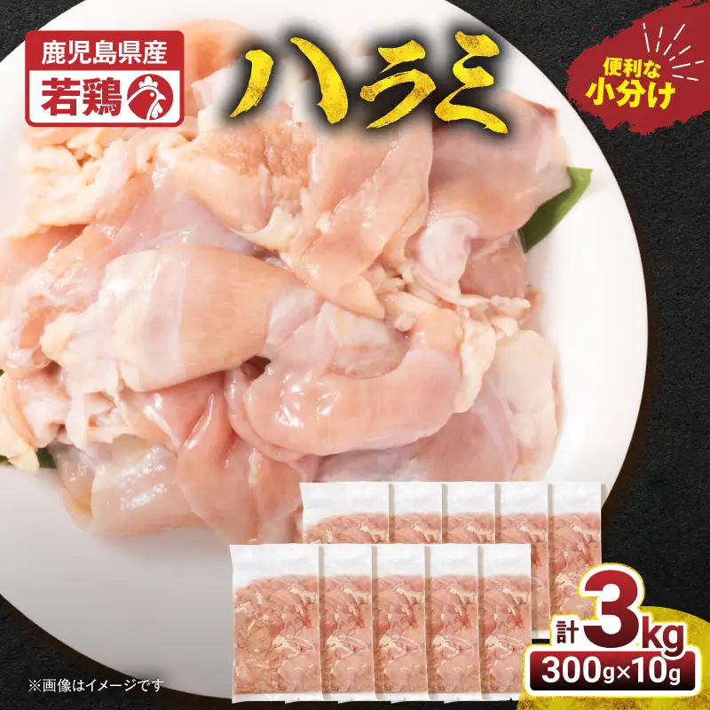 鹿児島県産 若鶏 ハラミ 3kg セット KN105-017 肉 鶏肉 冷凍