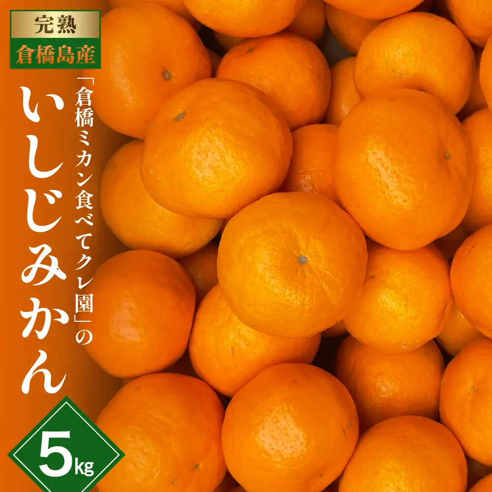 【先行受付】【2026年12月～発送】倉橋ミカン食べてクレ園 いしじみかん 約5kg ku154-001-26