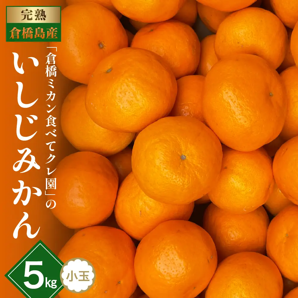 【先行受付】【2026年12月初旬～発送】倉橋ミカン食べてクレ園 いしじみかん 小玉 約5kg ku154-002-26