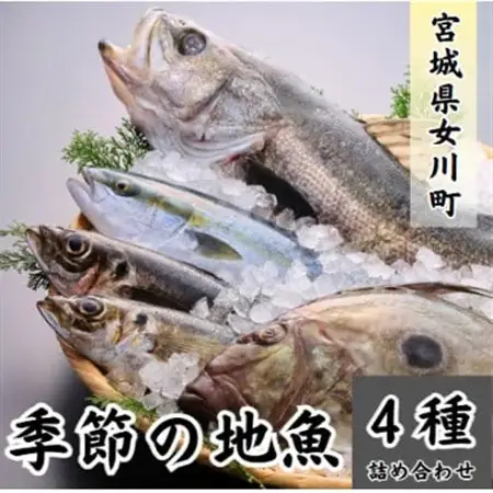 季節の地魚4種詰合せ　刺身用 宮城県産【配送不可地域：離島】【1312827】