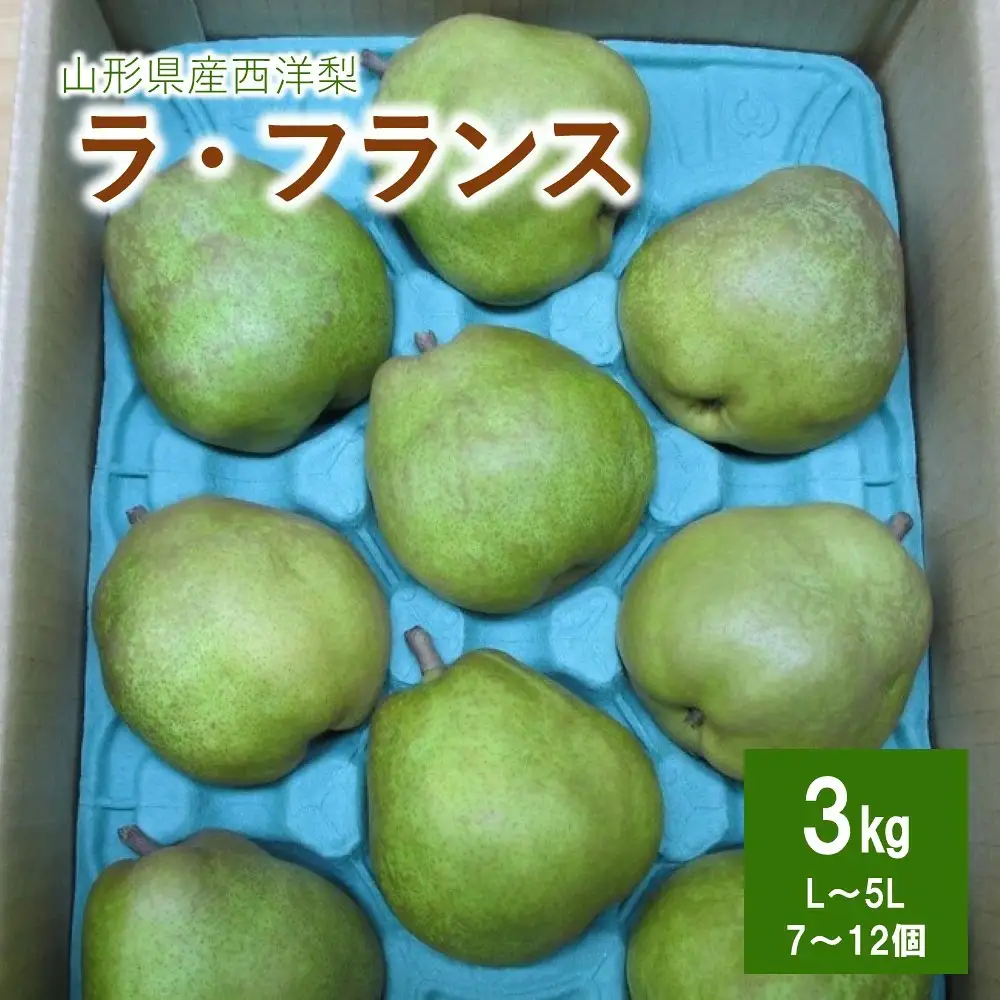 西洋梨（ラフランス）３ｋｇ　ご家庭用　0110-2602