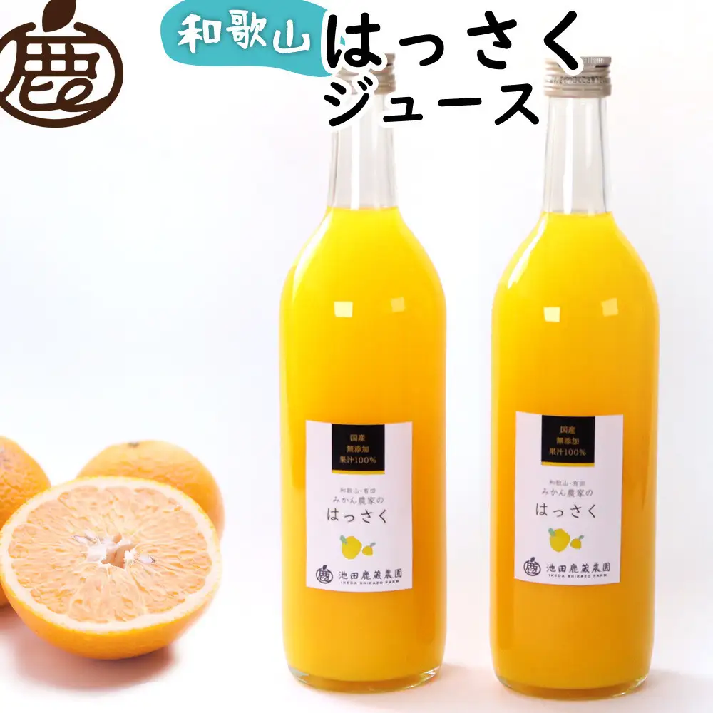 無添加はっさくジュース 約720ml×2本［IKE262］