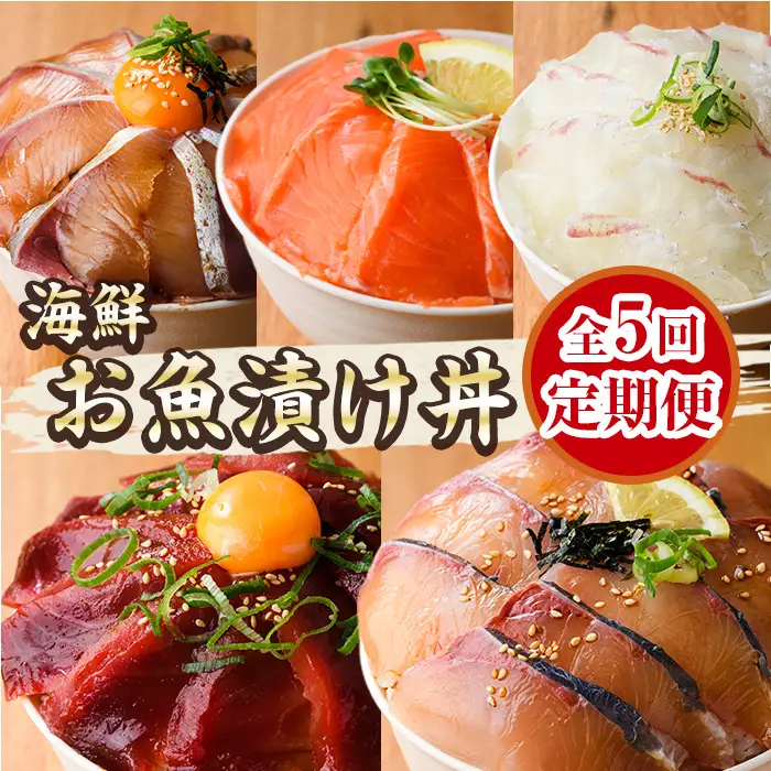 ＜定期便・全5回(連続)＞海鮮 お魚漬け丼 食べ比べ 小分け 時短 【UZ-14】【請関水産】