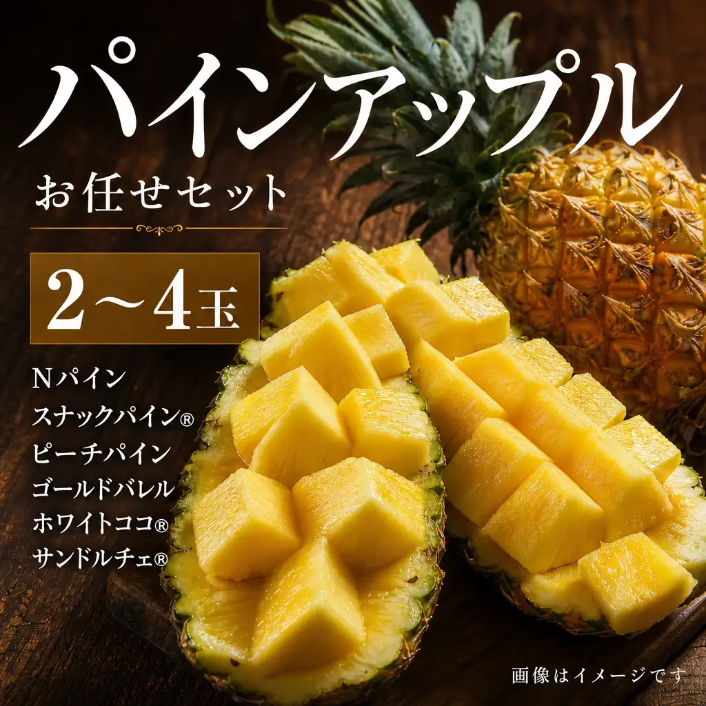 パインアップル お任せセット①  2～4玉 パイナップル