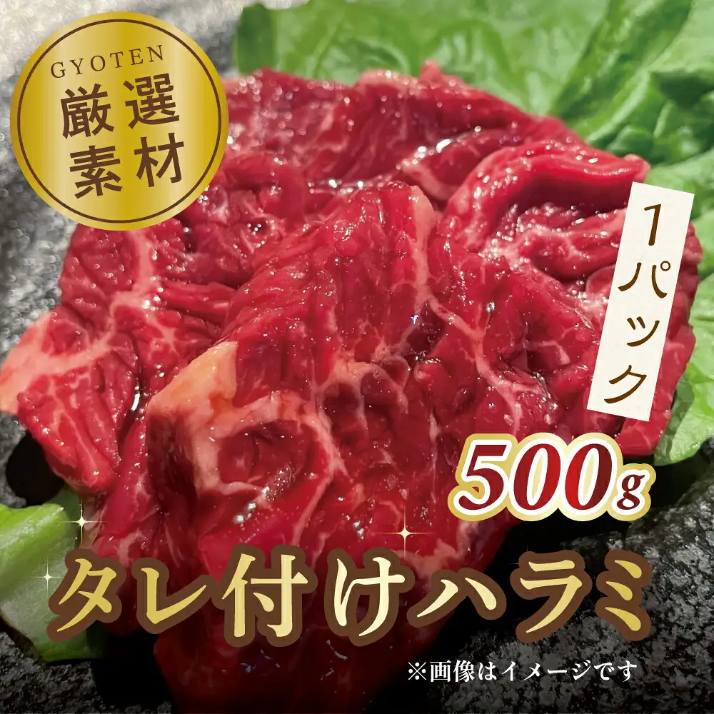 タレ付けハラミ　500g×1パック