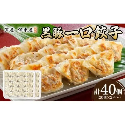 芦屋 伊東屋 謹製 黒豚 一口餃子 40個（醤油タレ 付き）