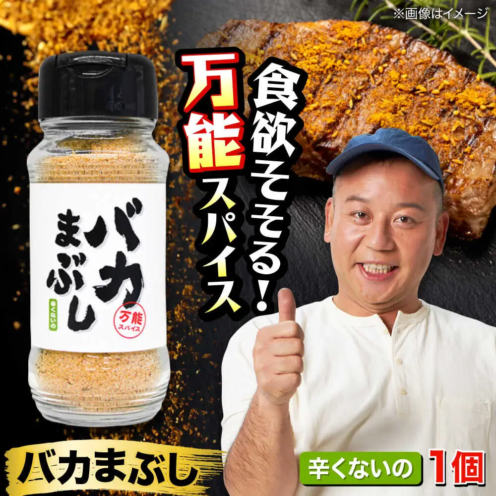バカまぶし 辛くないの 80g 万能 スパイス 西村瑞樹監修 キャンプ 調味料 アウトドア スパイス[AYAV002]
