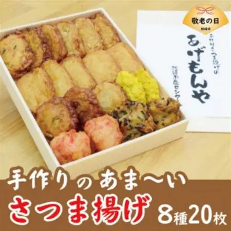 【敬老の日】【手作り さつま揚げ】8種 計20枚 あま～い ふるさとの味 A3-348K【配送不可地域：離島】【1647511】