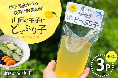 浅漬の素 柚子農家が作る 浅漬け野菜の素 山師の柚子にどっぷり子 3p
