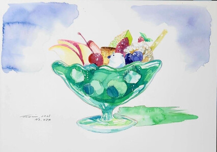 水彩画作品　No,484 ALO0015