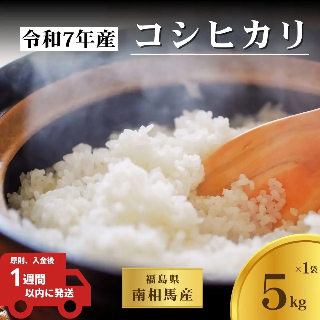 令和7年産 コシヒカリ 5kg 白米 精米 | 南相馬市 令和7年産コシヒカリ 星忠雄商店 スピード配送