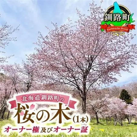 北海道釧路町の桜の木(1本)のオーナー権及びオーナー証＜ふるさと納税 自然 保護＞【1179225】