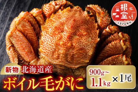 ボイル毛がに900g～1.1kg×1尾 F-11029