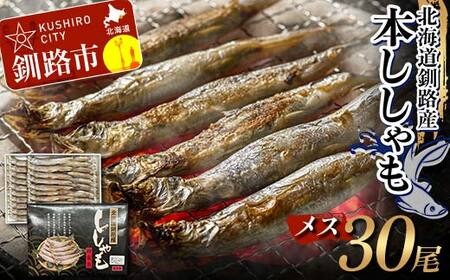 本ししゃも メス30尾 釧路産 本ししゃも 魚 ししゃも プチプチたまごのメス 魚介 グルメ シシャモ 北海道産 国産 魚 魚介 海の幸 F4F-8868