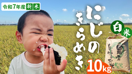 ＜ 新米 ＞ 令和7年産 茨城県産 白米 にじのきらめき 10kg 【2025年9月下旬より発送開始】 お米 ごはん 家庭用
