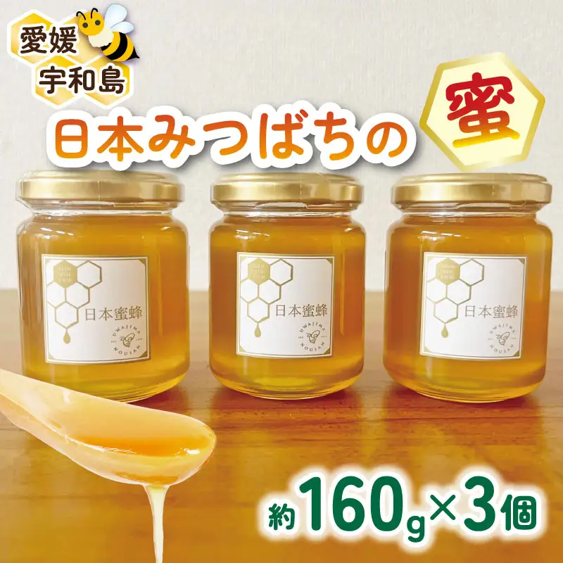 蜂蜜3個非加熱宇和島農産蜂蜜F020-132011