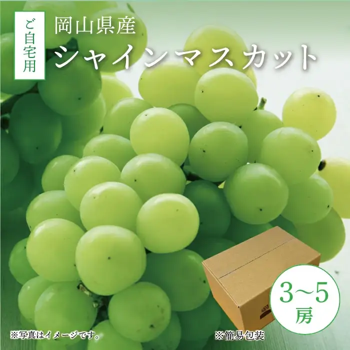 シャインマスカット 岡山県真庭市産 自宅用シャインマスカット3～5房2kg 【jujy005-02】