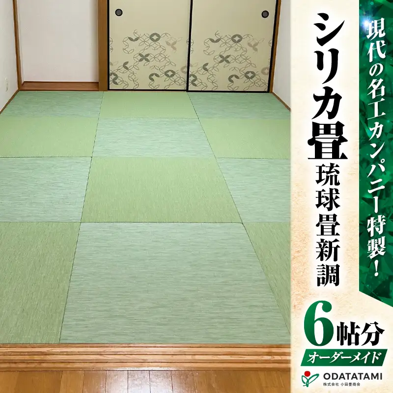 現代の名工カンパニー特製！ シリカ畳 琉球畳 新調 （ 畳 半帖 サイズ 12枚） K348-002