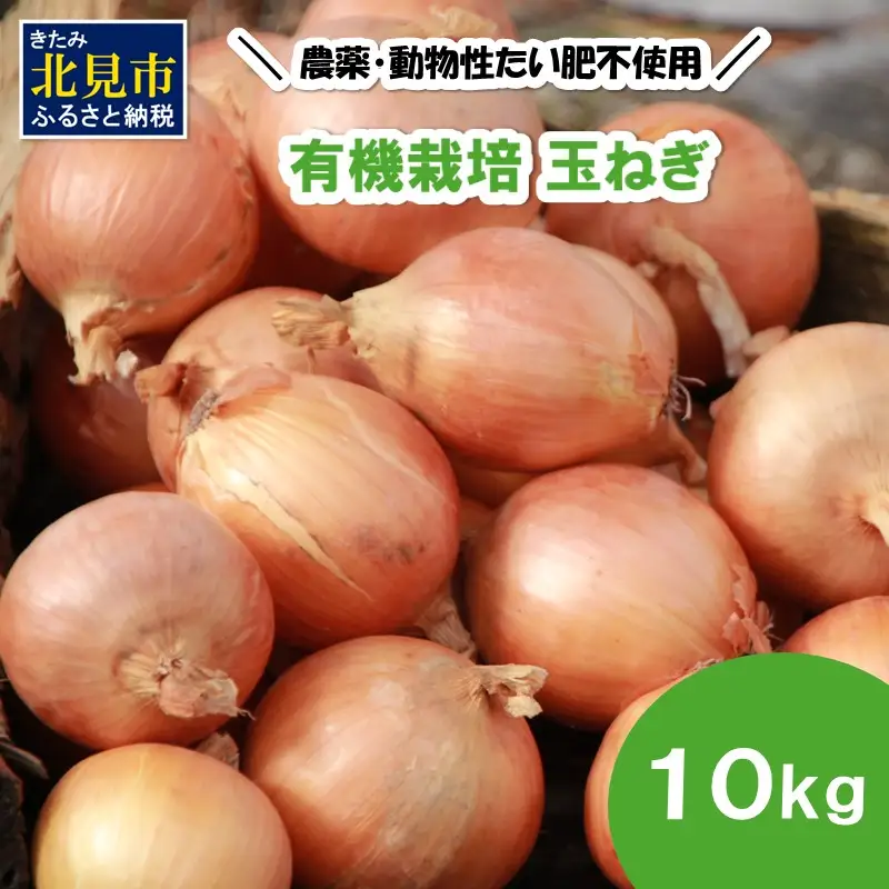 【予約：2026年10月から順次発送】農薬・動物性たい肥不使用 有機栽培 玉ねぎ 10kg ( 玉ねぎ たまねぎ 玉葱 タマネギ オニオン 野菜 サラダ 煮込み 炒め物 10キロ )【178-0001-2026】