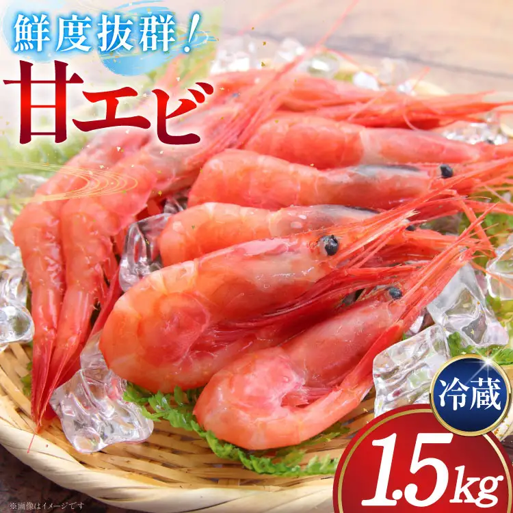 【期間限定発送】 甘エビ 冷蔵 1.5kg