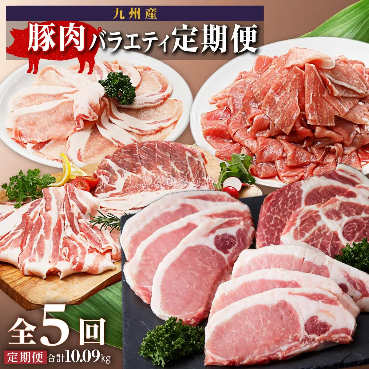 豚肉バラエティ定期便（計５回）