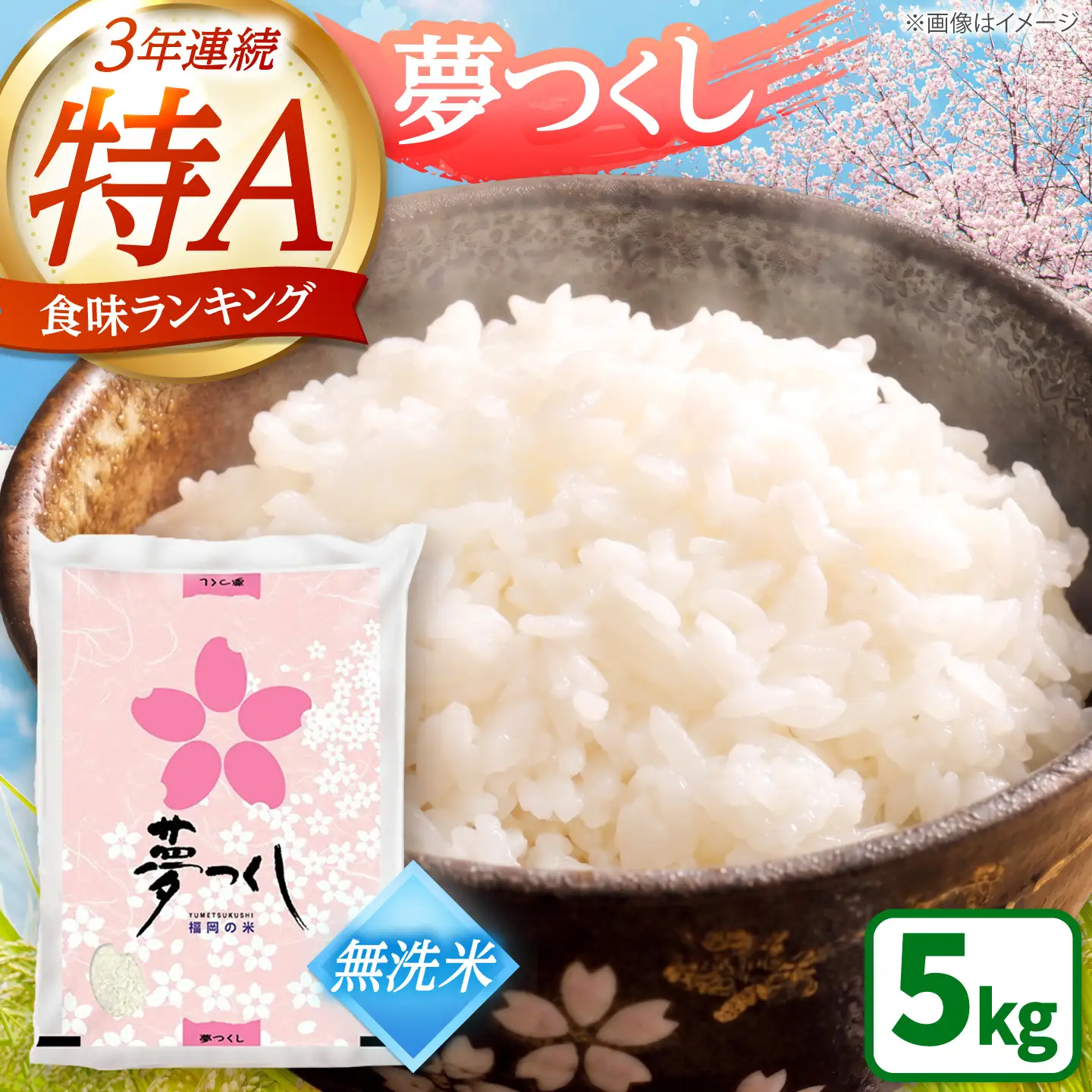夢つくし 無洗米 5kg [BGAA085] ゆめつくし 無洗 5キロ