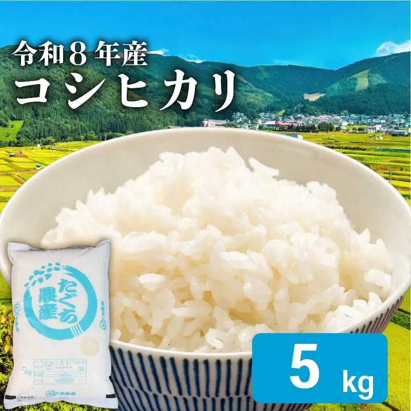 令和8年産 新米 こしひかり 5kg 新米