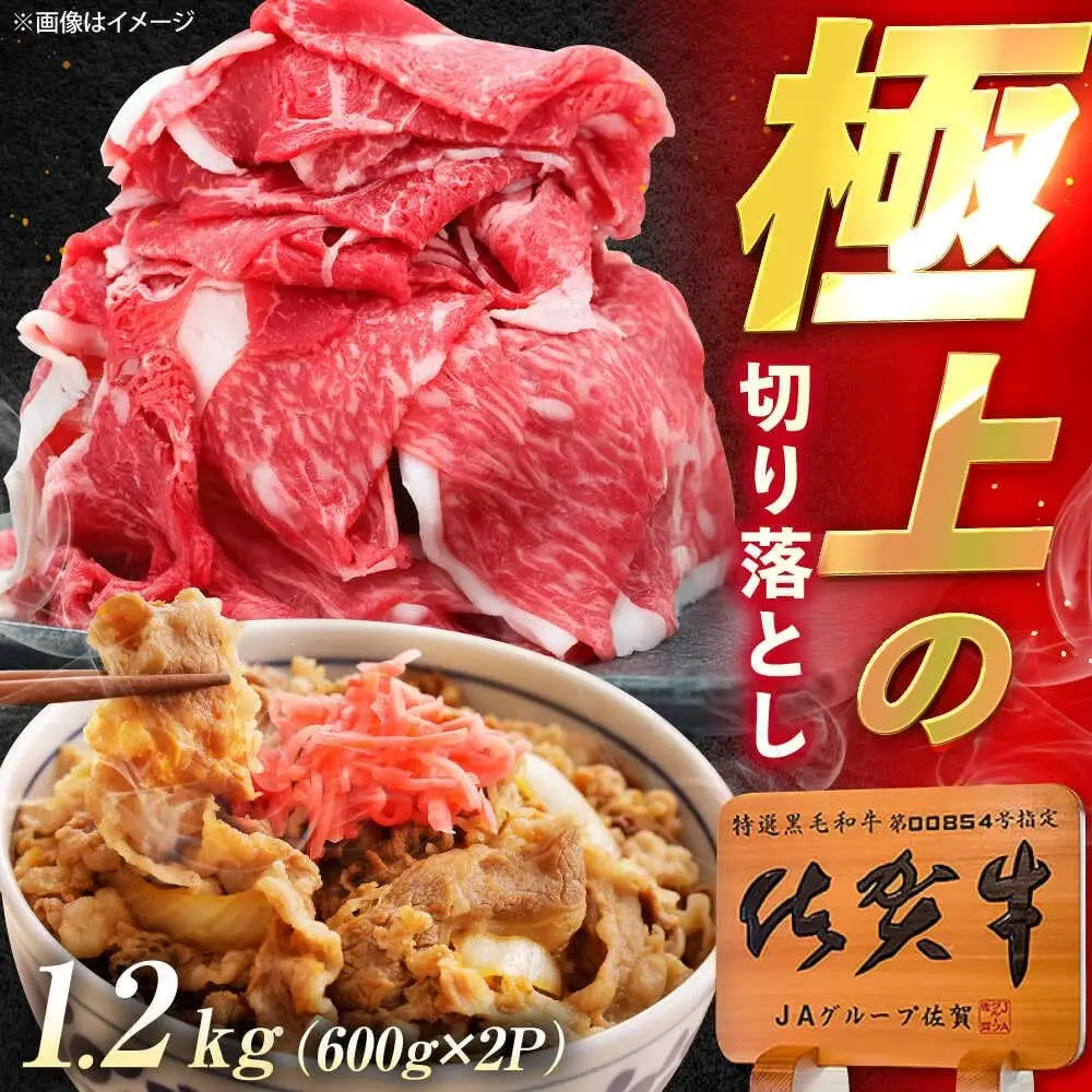 佐賀牛 牛肉切り落とし 1.2kg /MKミート武雄[UEM034] 牛肉切り落とし