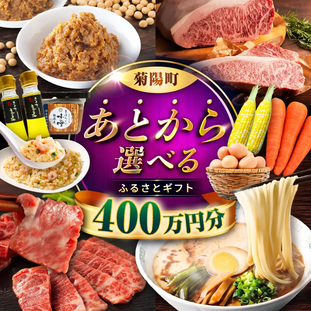 【 あとから選べる 】菊陽町 ふるさと ギフト 400万円分 あとから あとから BHZY014