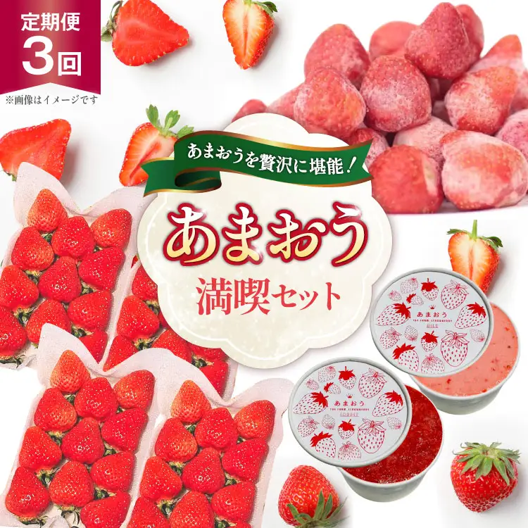いちご あまおう 満喫セット 定期便 3回 【2027年発送】