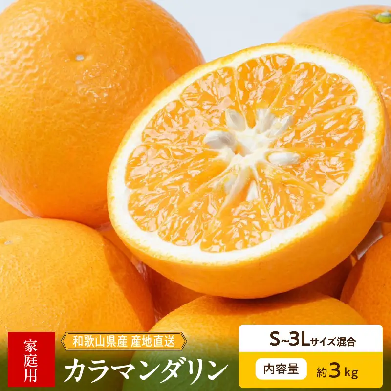 【2027年先行予約】和歌山県産　カラマンダリン　約3kg　家庭用_ZE6502