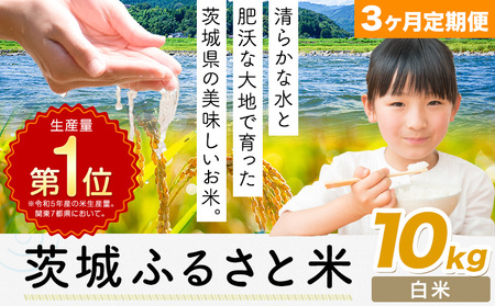 【3か月定期便】米 茨城 ふるさと米 白米 10kg《申込月の翌月より出荷開始》 米 お米 白米