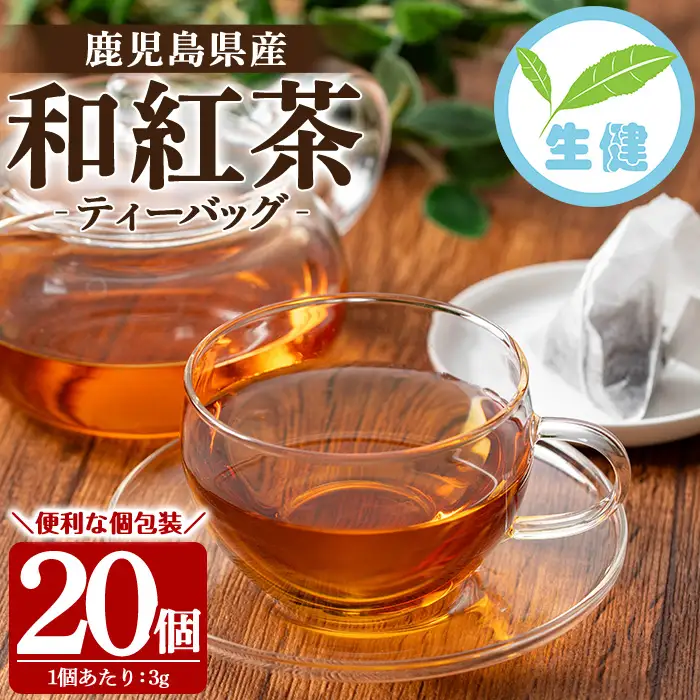 和紅茶 ティーバッグ 3g×20袋 計 60g 個包装 【01-035-08】