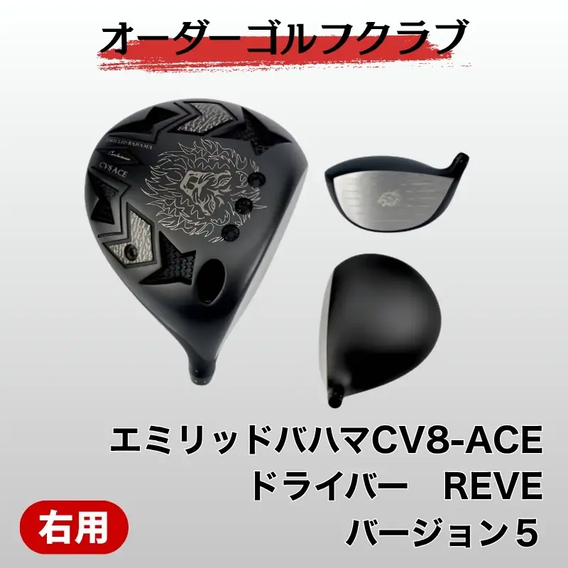 ゴルフ ゴルフクラブ エミリッドバハマCV8-ACE ドライバー REVE バージョン5 エミリッドバハマグリップ オーダーメイド アイズファクトリー｜F56