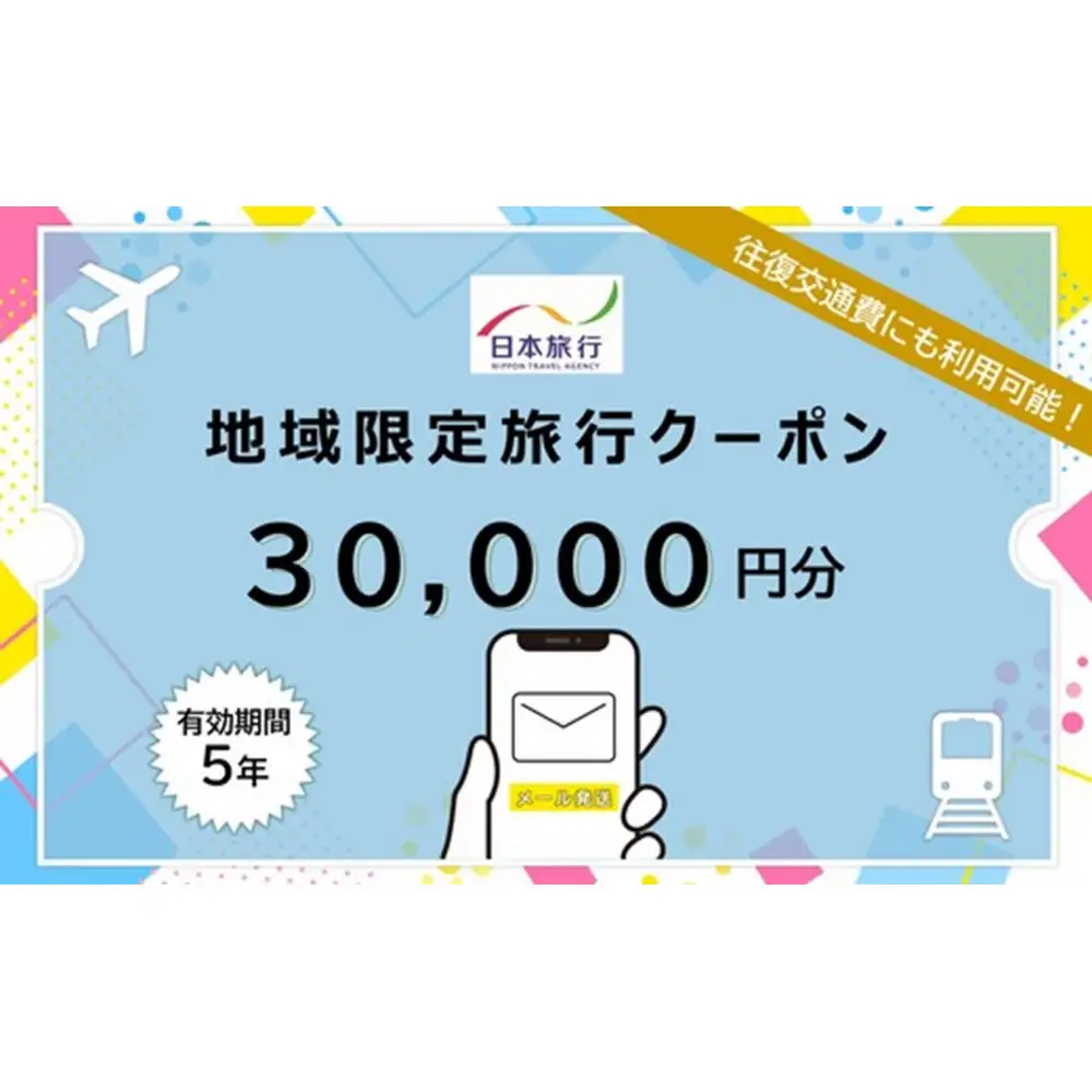 京都市日本旅行地域限定旅行クーポン30,000円分（Eメール発行）