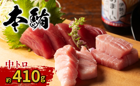 【本マグロ】 伊勢志摩産 「中トロ」 約410g