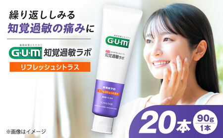 GUM知覚ラボ デンタルペースト 90g（リフレッシュシトラス）20本[AOAD050] ハミガキ