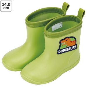 ワッペン付レインブーツ　ディノサウルス　14cm 5-098